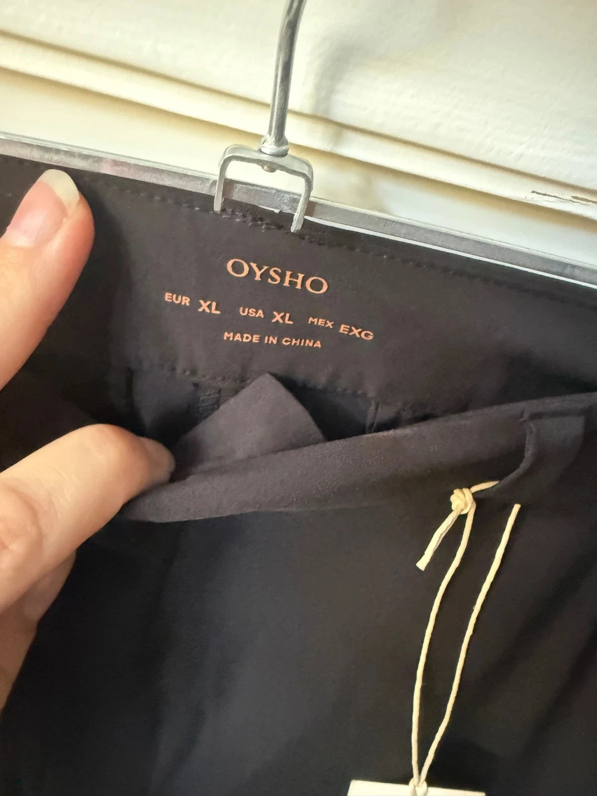 Black straight pants Oysho Size 42/XL – photo 7